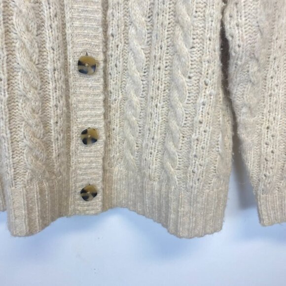 Madewell Pointelle Cable Knit Cardigan Sweater - Picture 5 of 10
